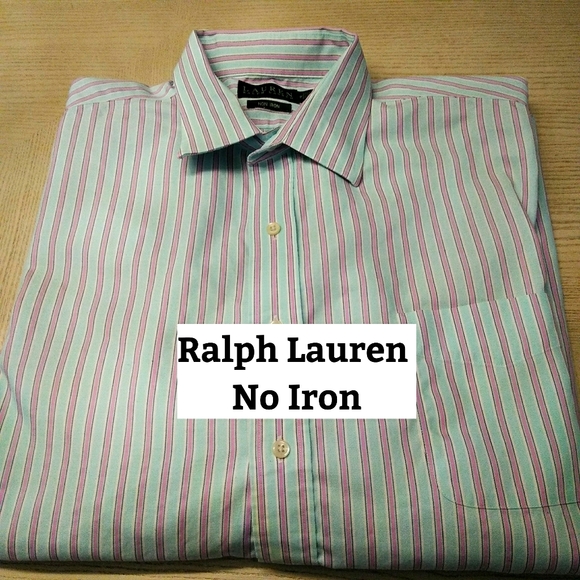 Ralph Lauren No iron Button Down Shirt Sz 18 - Picture 1 of 7